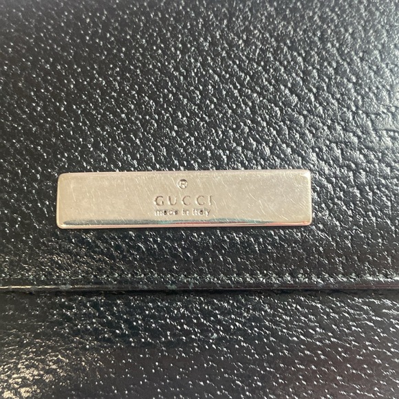 Gucci black compact 🌹leather wallet Great used Condition - Picture 7 of 12